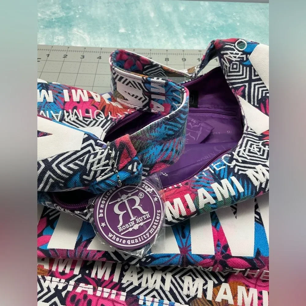 ROBIN RUTH Colorful Miami Print Women's‎ Bag